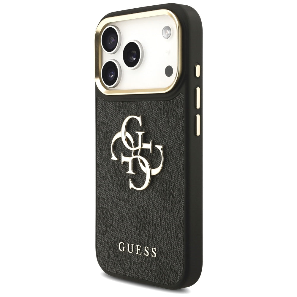 Deksel for Apple iPhone 17 Pro, Guess, Big 4G Classic Logo with Big Strap, Svart
