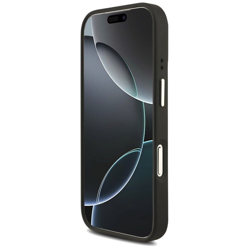 Deksel for Apple iPhone 17 Pro, Guess, Big 4G Classic Logo with Big Strap, Svart