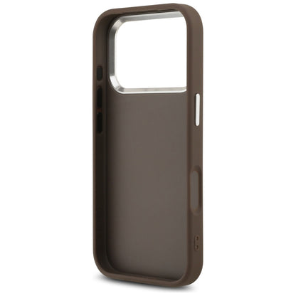 Deksel for Apple iPhone 17 Pro, Guess, Big 4G Logo Classic, Brun Sølv