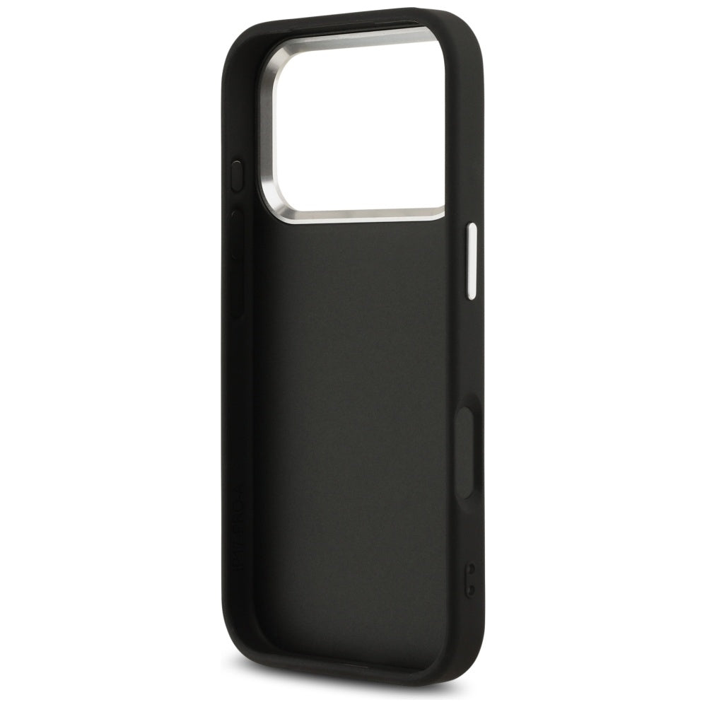 Deksel for Apple iPhone 17 Pro, Guess, Big 4G Logo Classic, Svart Sølv