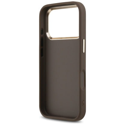 Deksel for Apple iPhone 17 Pro, Guess, Big 4G Logo Classic, Gylden Brun