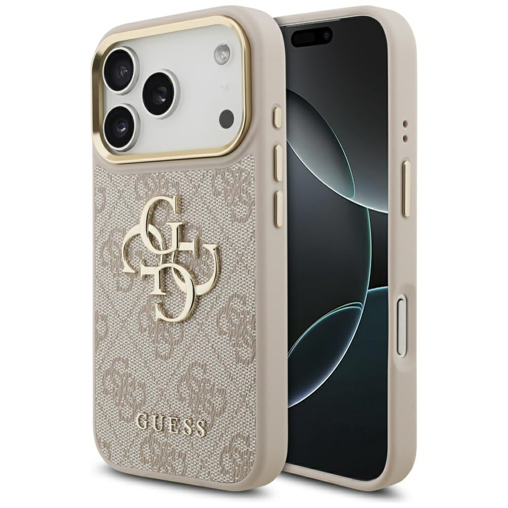 Deksel for Apple iPhone 17 Pro, Guess, Big 4G Logo Classic, Rosa Gull