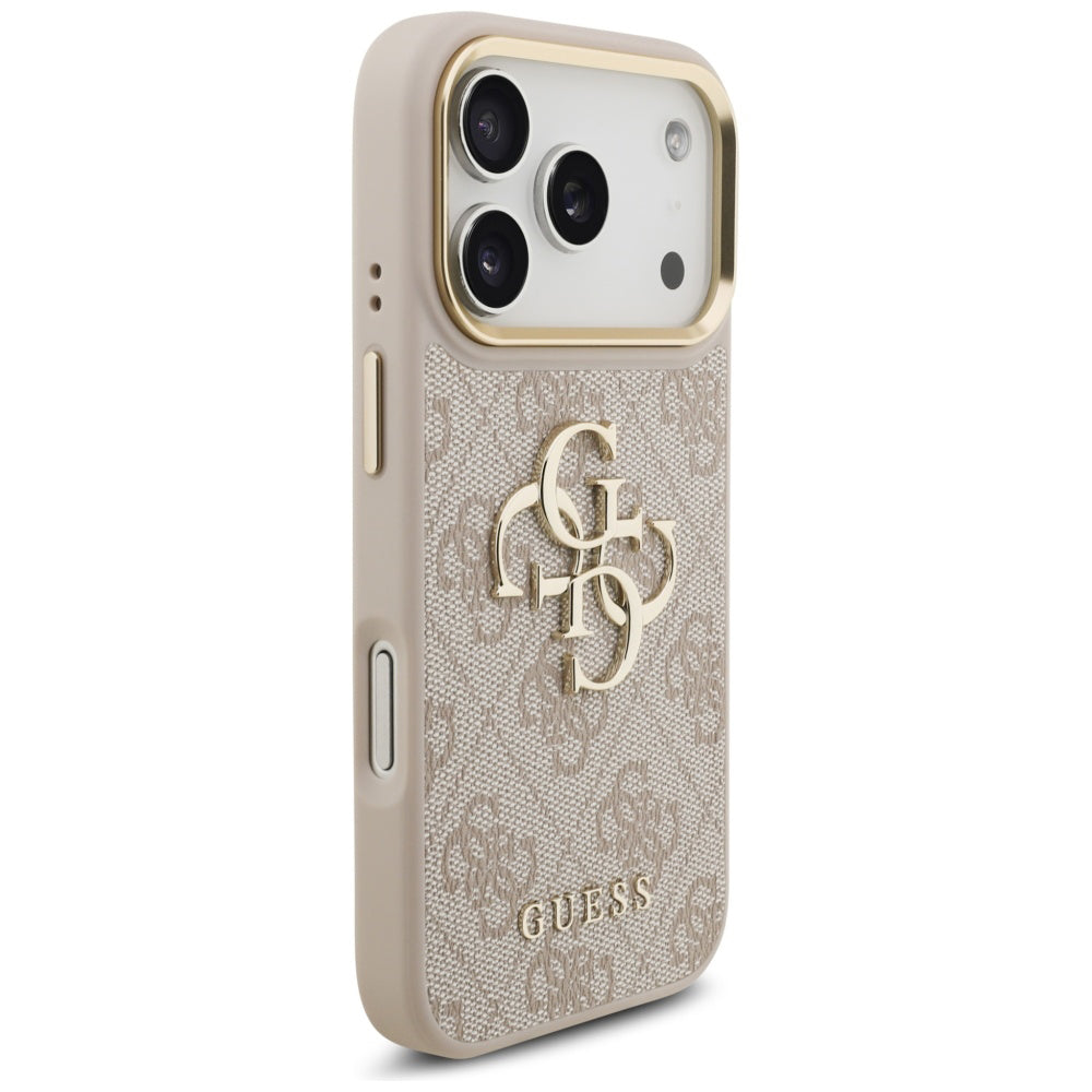 Deksel for Apple iPhone 17 Pro, Guess, Big 4G Logo Classic, Rosa Gull