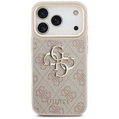 Deksel for Apple iPhone 17 Pro, Guess, Big 4G Logo Classic, Rosa Gull