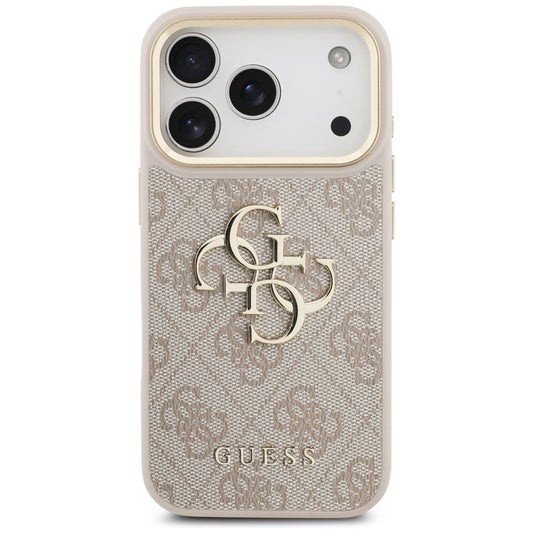 Deksel for Apple iPhone 17 Pro, Guess, Big 4G Logo Classic, Rosa Gull