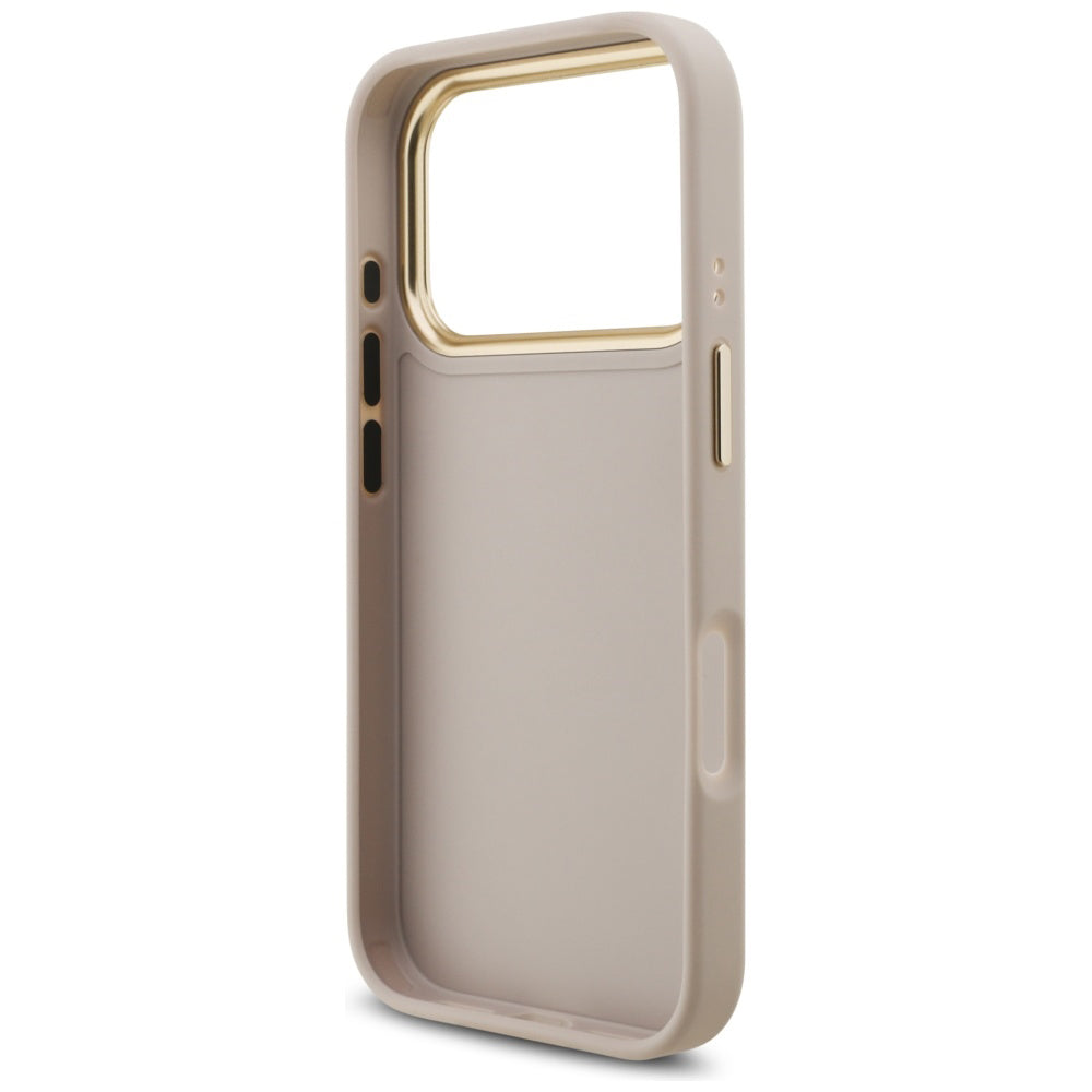 Deksel for Apple iPhone 17 Pro, Guess, Big 4G Logo Classic, Rosa Gull
