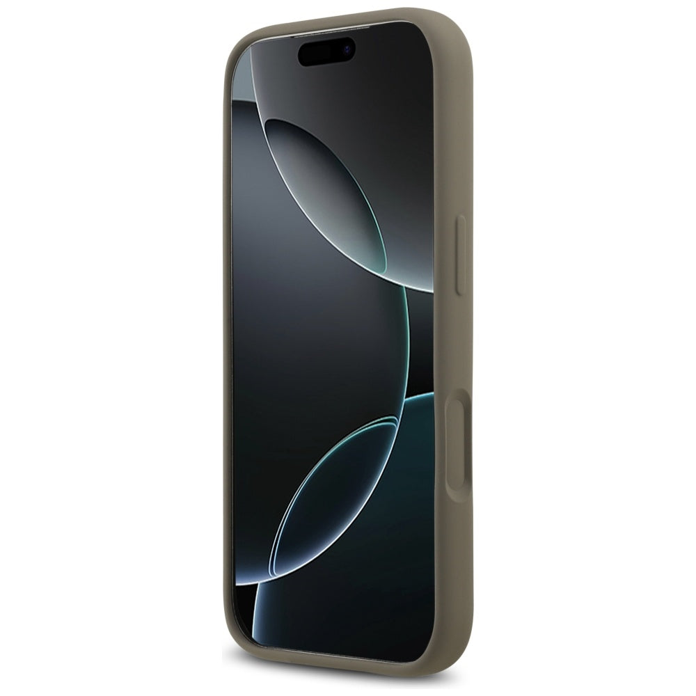 Deksel for Apple iPhone 17 Pro, Guess, Big 4G Script, Brun