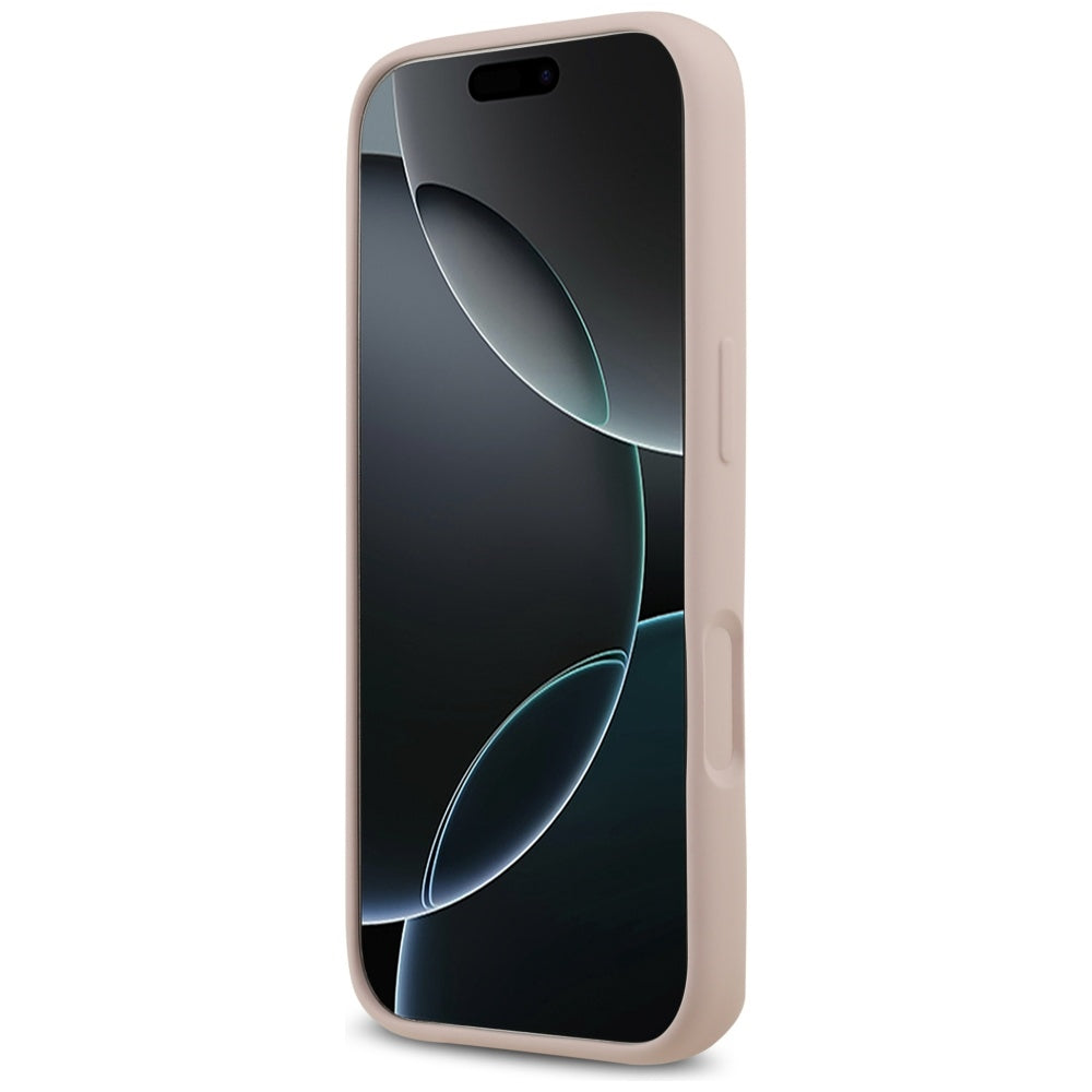 Deksel for Apple iPhone 17 Pro, Guess, Big 4G Script, Lys Rosa
