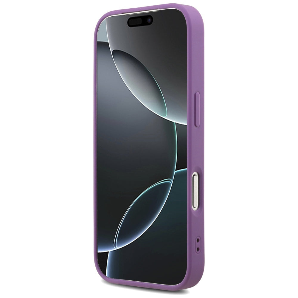 Deksel for Apple iPhone 17 Pro, Guess, Fixed Glitter Big 4G, Lilla