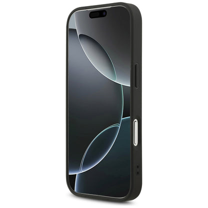 Deksel for Apple iPhone 17 Pro, Guess, Fixed Glitter Big 4G, Svart