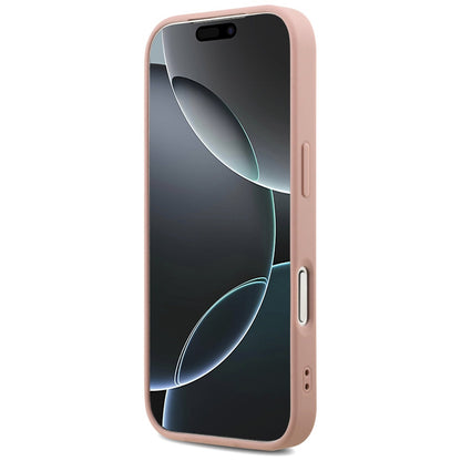 Deksel for Apple iPhone 17 Pro, Guess, Fixed Glitter Big 4G, Rosa