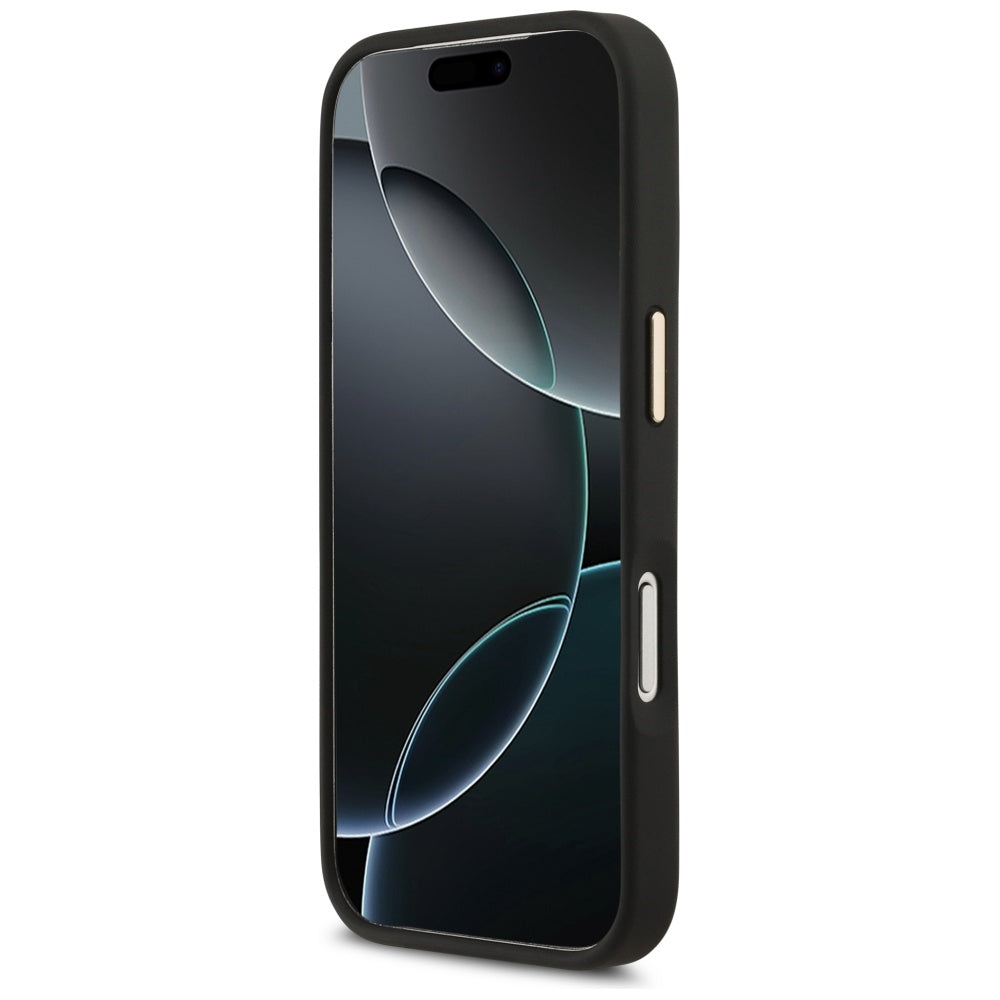 Deksel for Apple iPhone 17 Pro, Karl Lagerfeld, Script Logo, Svart