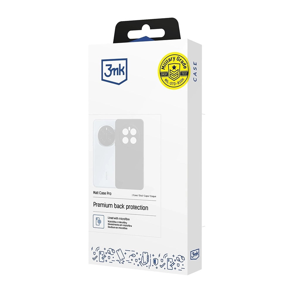 Deksel for Apple iPhone 17 Pro Max, 3MK, Matt Pro, Svart