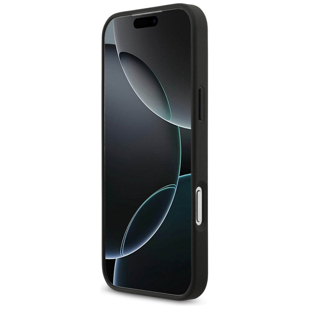Deksel for Apple iPhone 17 Pro Max, Guess, 4G Grained Big and Classic Logo, Svart