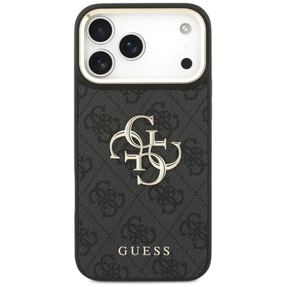 Deksel for Apple iPhone 17 Pro Max, Guess, Big 4G Classic Logo with Big Strap, Svart