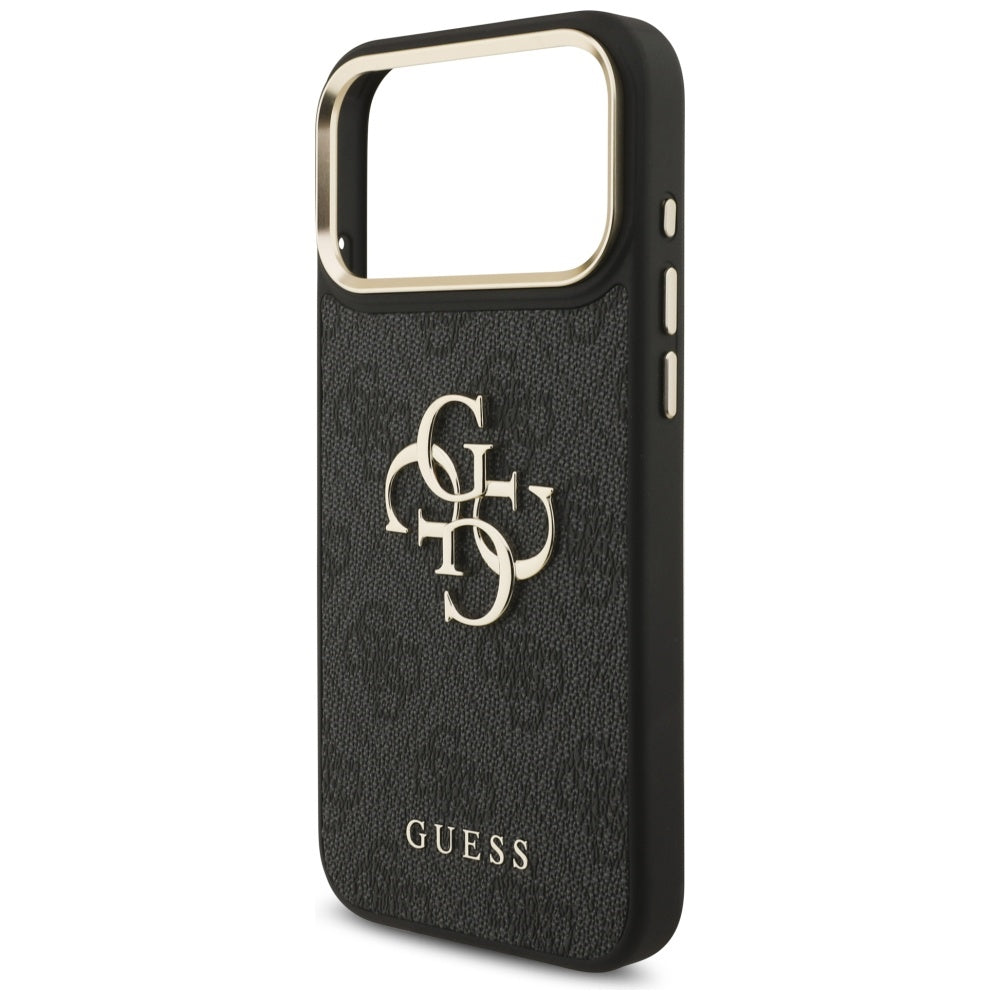 Deksel for Apple iPhone 17 Pro Max, Guess, Big 4G Classic Logo with Big Strap, Svart