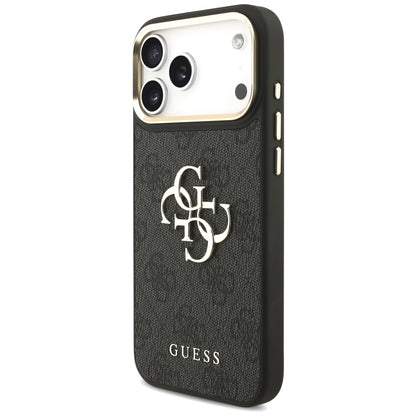 Deksel for Apple iPhone 17 Pro Max, Guess, Big 4G Classic Logo with Big Strap, Svart