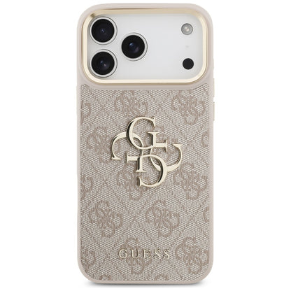 Deksel for Apple iPhone 17 Pro Max, Guess, Big 4G Classic Logo with Big Strap, Rosa