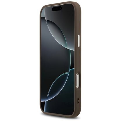 Deksel for Apple iPhone 17 Pro Max, Guess, Big 4G Logo Classic, Brun Sølv