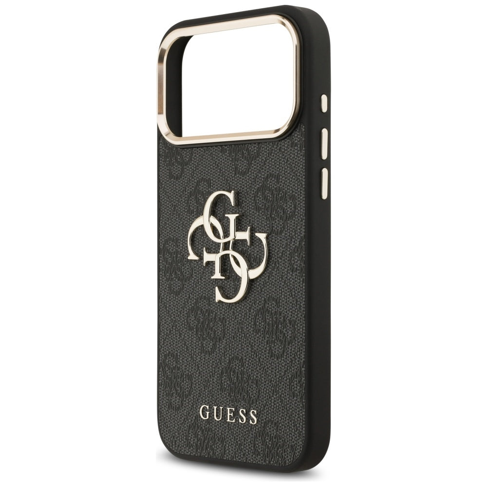 Deksel for Apple iPhone 17 Pro Max, Guess, Big 4G Logo Classic, Svart Gull
