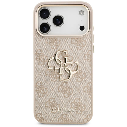 Deksel for Apple iPhone 17 Pro Max, Guess, Big 4G Logo Classic, Rosa Gull