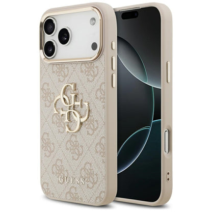 Deksel for Apple iPhone 17 Pro Max, Guess, Big 4G Logo Classic, Rosa Gull