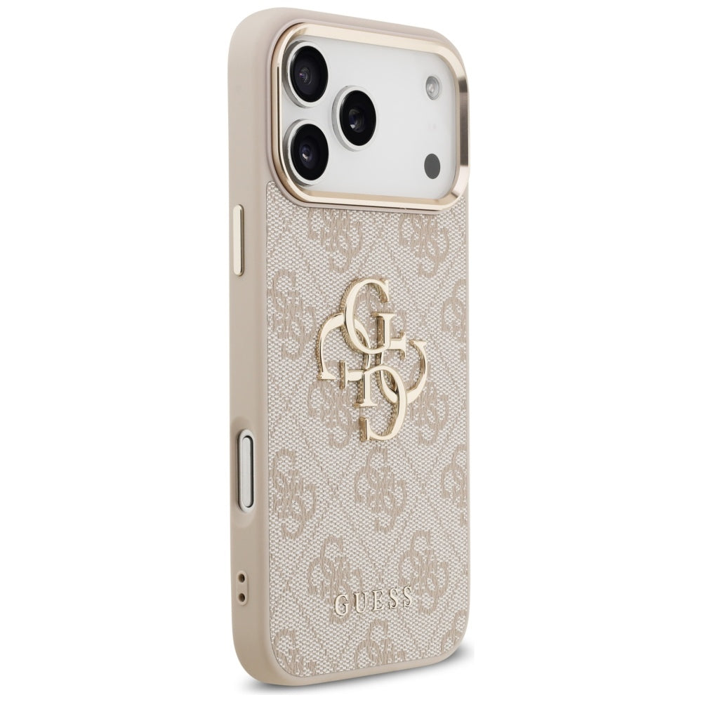 Deksel for Apple iPhone 17 Pro Max, Guess, Big 4G Logo Classic, Rosa Gull