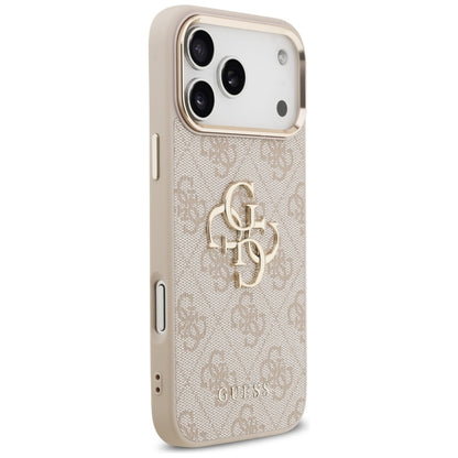 Deksel for Apple iPhone 17 Pro Max, Guess, Big 4G Logo Classic, Rosa Gull