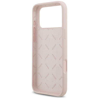 Deksel for Apple iPhone 17 Pro Max, Guess, Big 4G Script, Lys Rosa