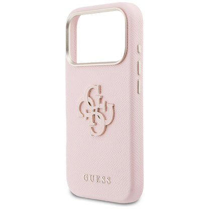 Deksel for Apple iPhone 17 Pro Max, Guess, Resin Logo, Rosa