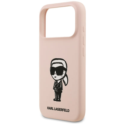 Deksel for Apple iPhone 17 Pro Max, Karl Lagerfeld, Sketch and Logo Karl, Rosa