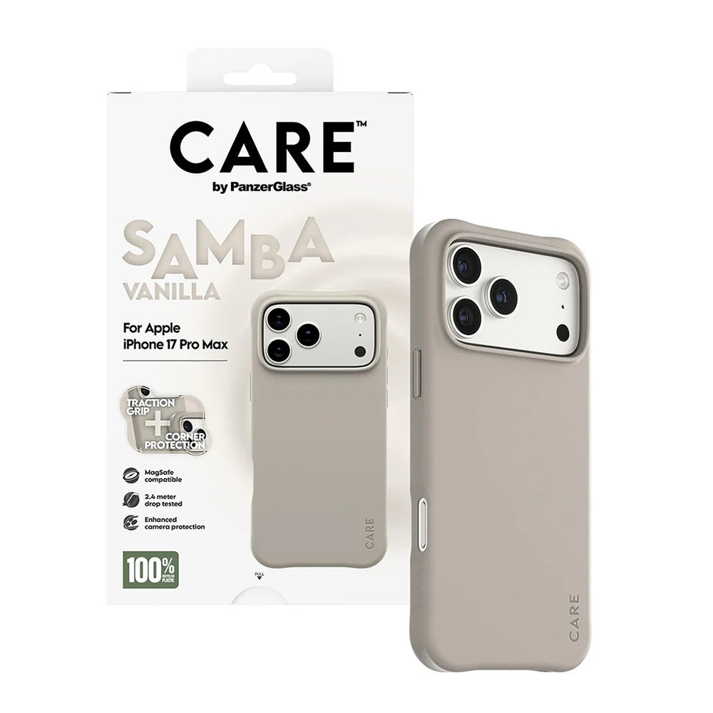 Deksel for Apple iPhone 17 Pro Max, PanzerGlass, Care Fashionable, Beige