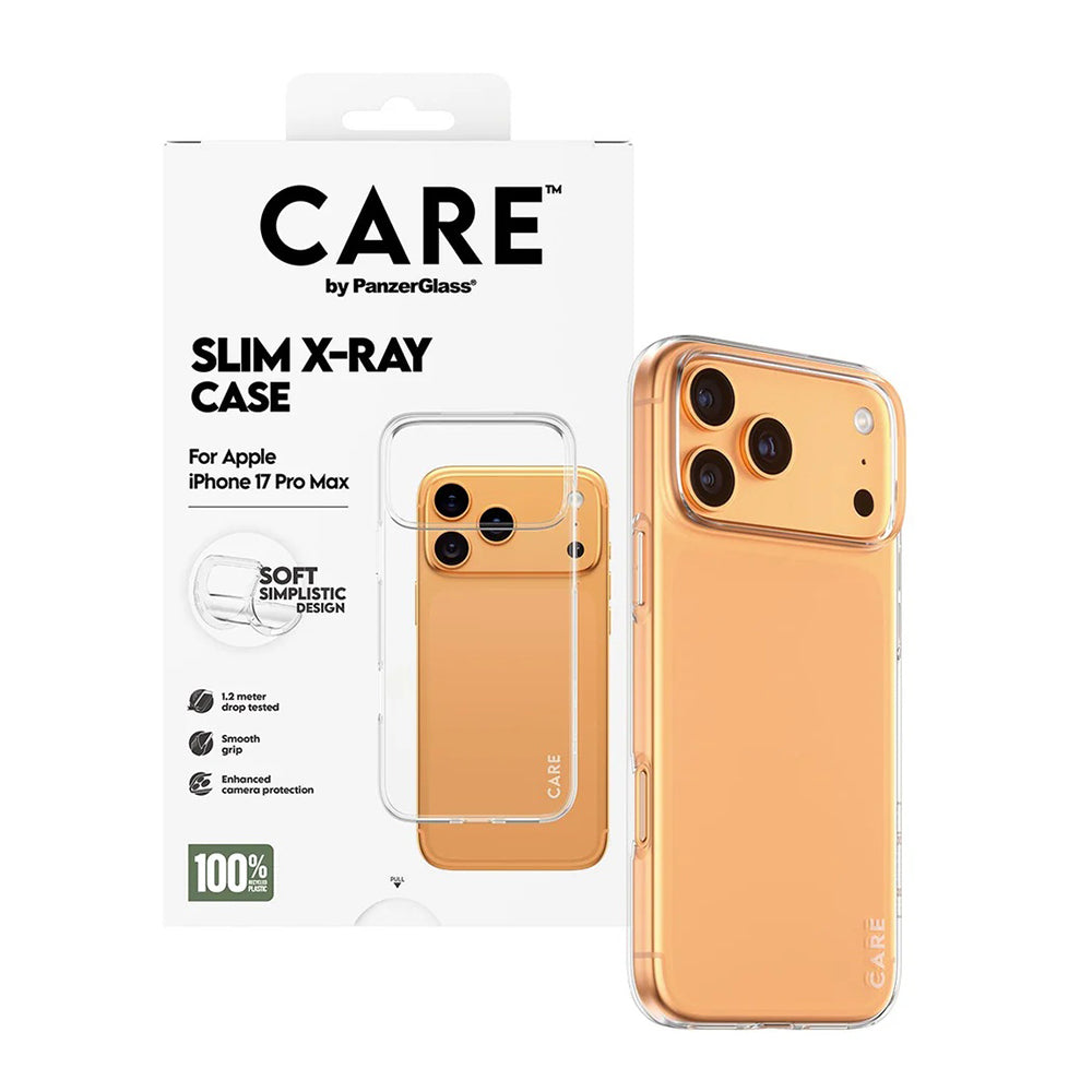 Deksel for Apple iPhone 17 Pro Max, PanzerGlass, Care Fashionable X-ray, Gjennomsiktig