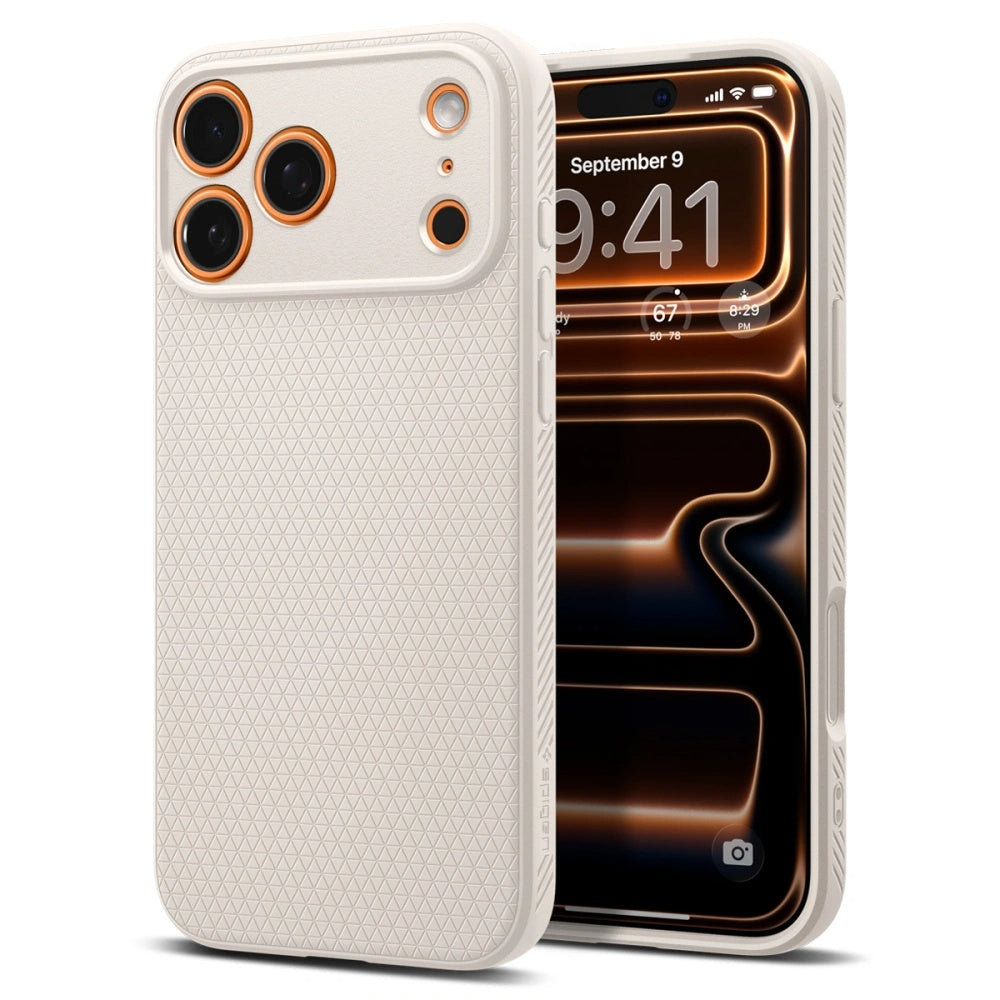 Deksel for Apple iPhone 17 Pro Max, Spigen, Liquid Air, Beige