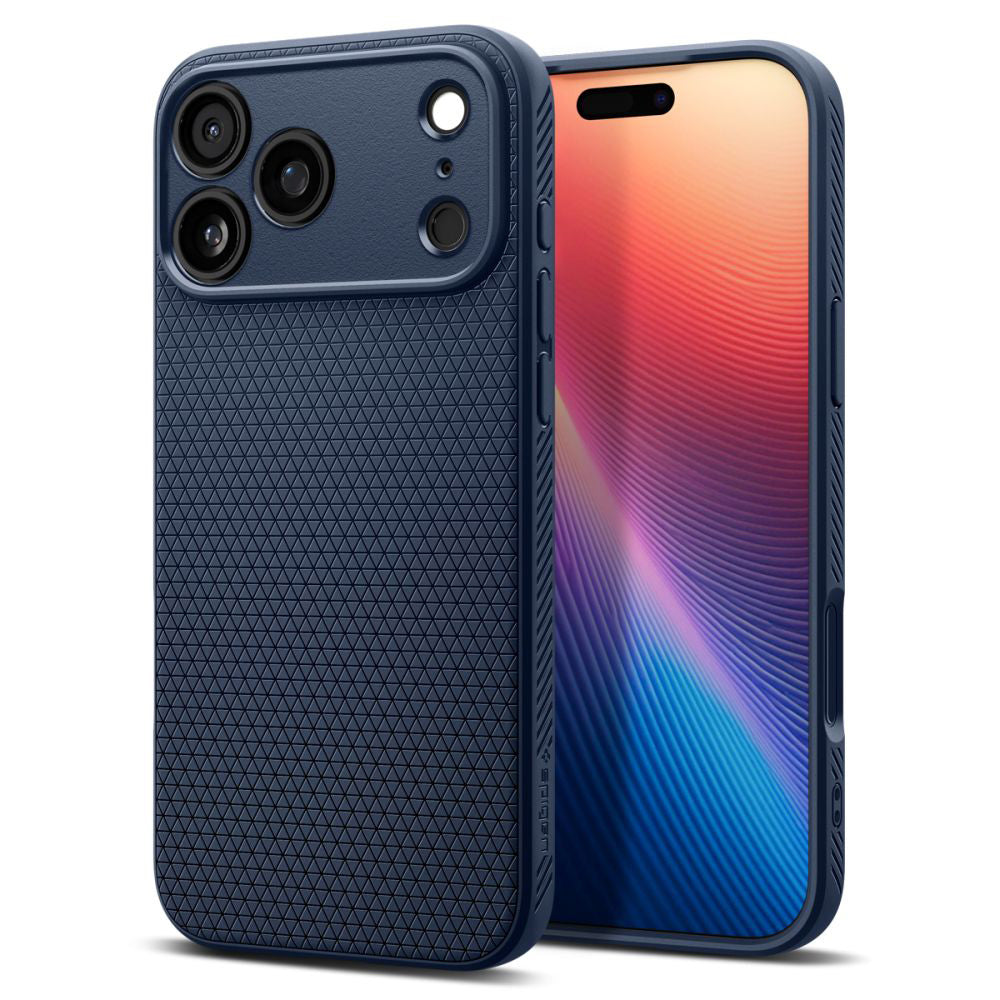 Deksel for Apple iPhone 17 Pro Max, Spigen, Liquid Air, Marineblå