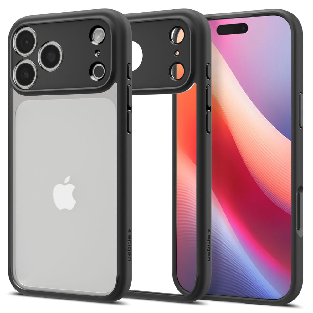 Deksel for Apple iPhone 17 Pro Max, Spigen, Ultra Hybrid, Matt Svart