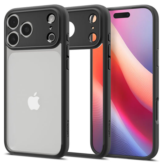 Deksel for Apple iPhone 17 Pro Max, Spigen, Ultra Hybrid, Matt Svart