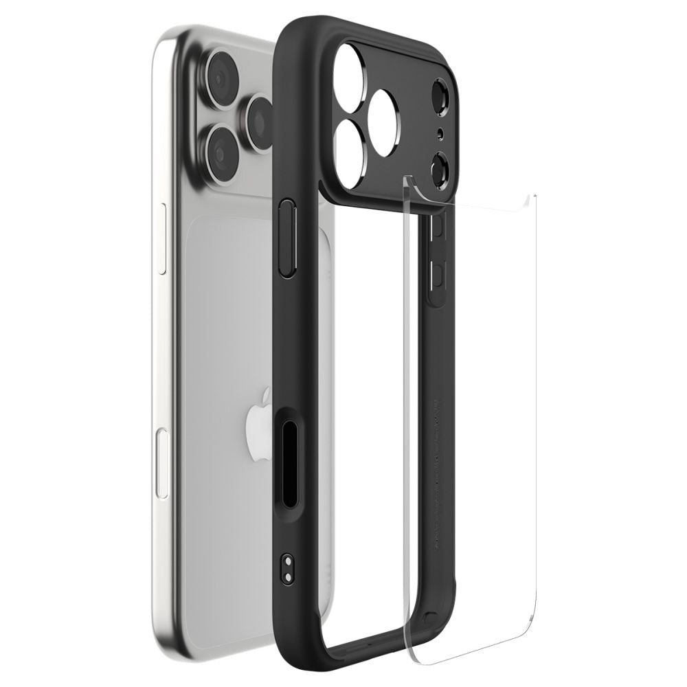 Deksel for Apple iPhone 17 Pro Max, Spigen, Ultra Hybrid, Matt Svart