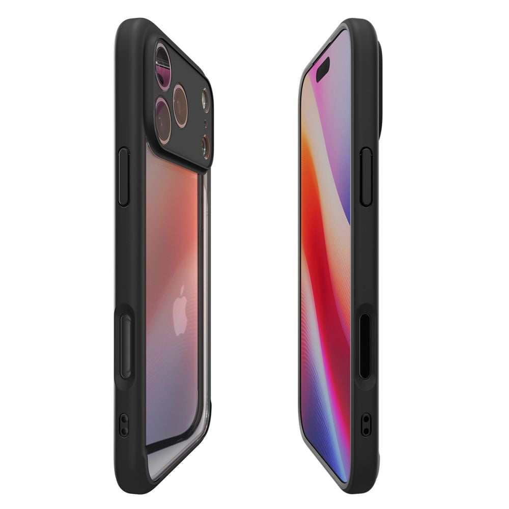 Deksel for Apple iPhone 17 Pro Max, Spigen, Ultra Hybrid, Matt Svart