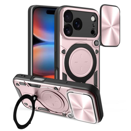 Deksel for Apple iPhone 17 Pro Max, Techsuit, CamGuard Pro, Roségull