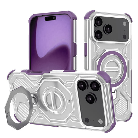 Deksel for Apple iPhone 17 Pro Max, Techsuit, Carbon Shield Pro, Lilla