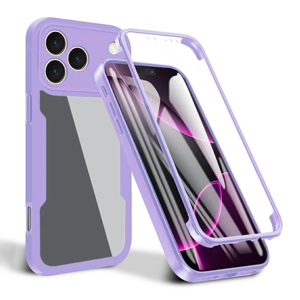 Deksel for Apple iPhone 17 Pro Max, Techsuit, ColorVerse 360, Lilla