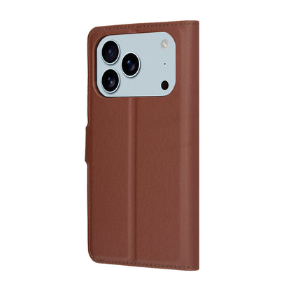 Deksel for Apple iPhone 17 Pro Max, Techsuit, Leather Folio, Brun
