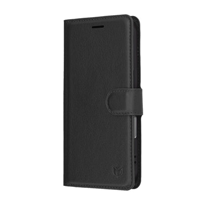 Deksel for Apple iPhone 17 Pro Max, Techsuit, Leather Folio, Svart