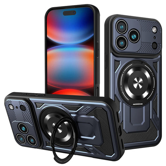 Deksel for Apple iPhone 17 Pro Max, Techsuit, RuggedCam, Blå