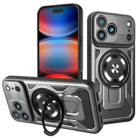 Deksel for Apple iPhone 17 Pro Max, Techsuit, RuggedCam, Grå