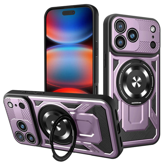Deksel for Apple iPhone 17 Pro Max, Techsuit, RuggedCam, Lilla