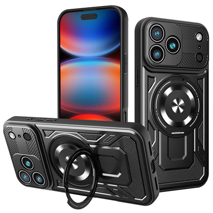 Deksel for Apple iPhone 17 Pro Max, Techsuit, RuggedCam, Svart