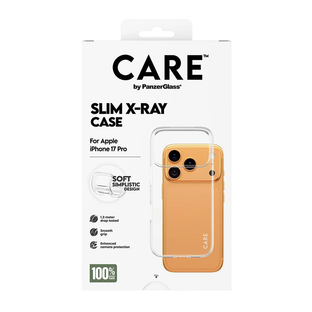 Deksel for Apple iPhone 17 Pro, PanzerGlass, Care Fashionable X-ray, Gjennomsiktig