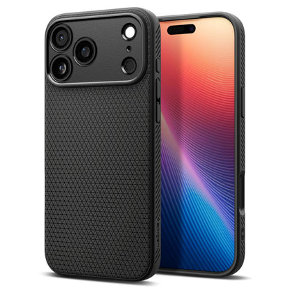 Deksel for Apple iPhone 17 Pro, Spigen, Liquid Air, Matt Svart